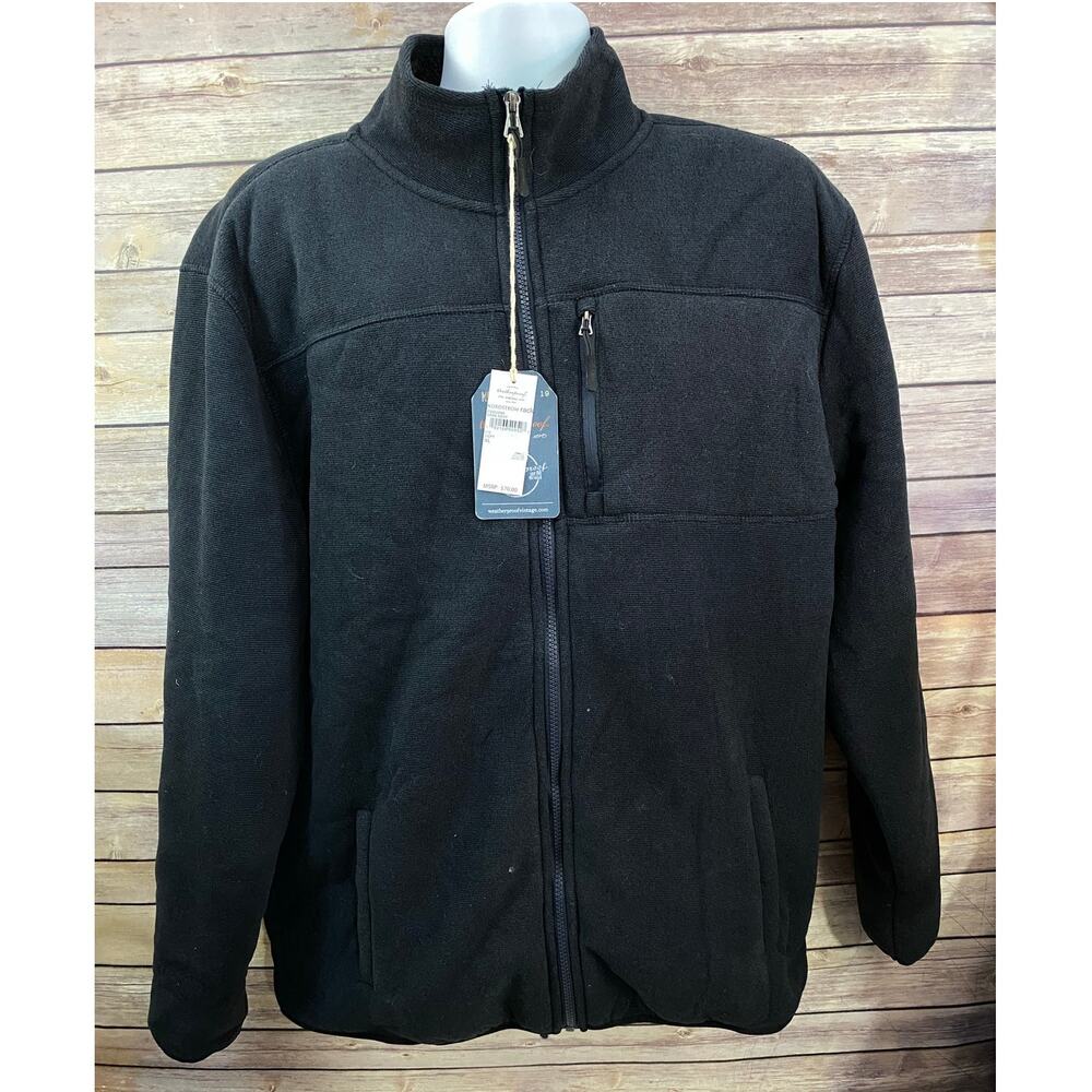 NWT Original Weatherproof Vintage Since 1948, Mens Black Jacket XL